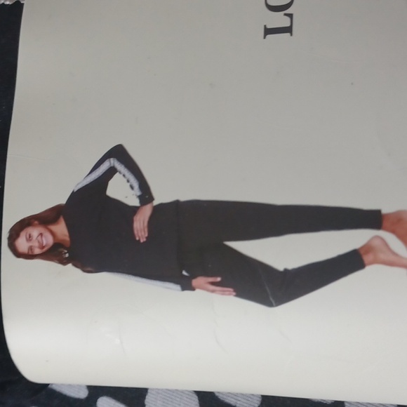 Flora Women's Lounge Brushed Knit Lace Detail PJ Set - Picture 2 of 7